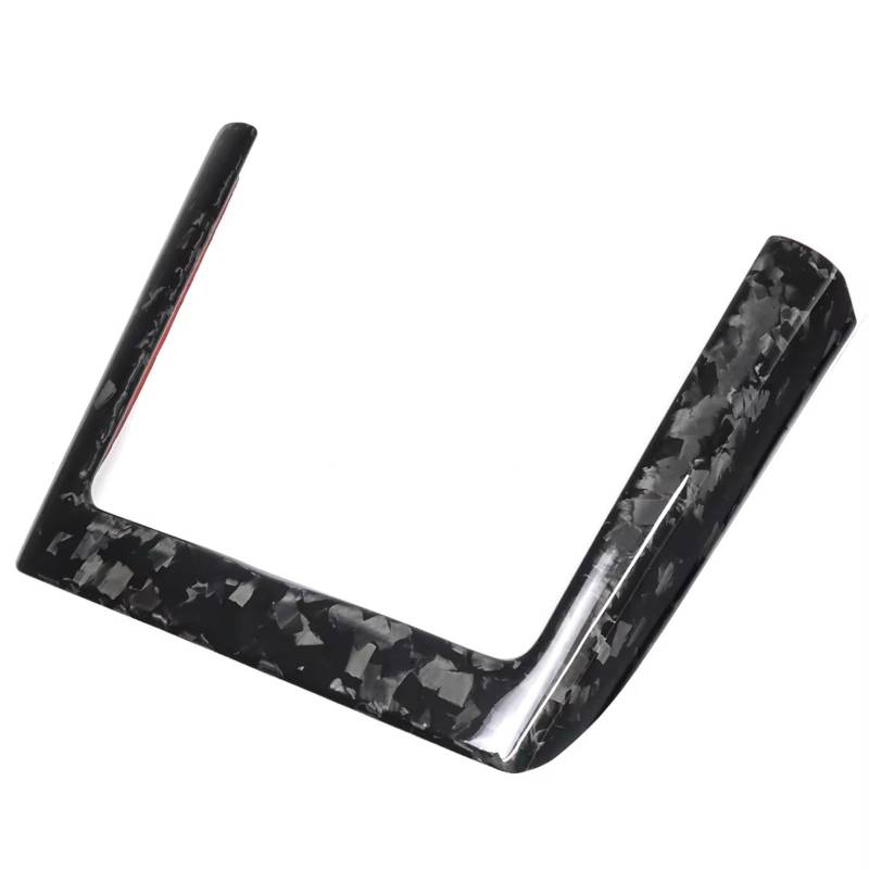 EDSXWUN Aufkleber Getriebeabdeckung Kompatibel Mit Tesla Für Model 3 2024 2025 1 Stück Dekorative Rahmen Für Die Mittelkonsole Dekorative Paneele Für Die Mittelkonsole Zubehör(Forged Carbon Fiber) von EDSXWUN