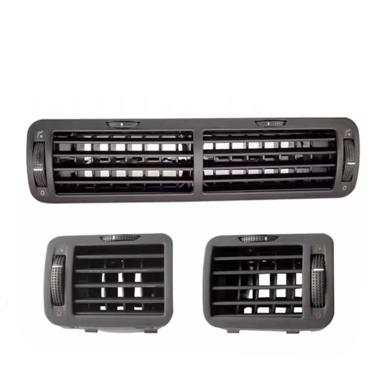 EDSXWUN Aufkleber Getriebeabdeckung Kompatibel Mit VW Für Passat Für B5 1999 2000 2001 2002 2003 2004 2005 1/2/3 Stück Links Rechts Schwarz Air Outlet Vent Grill Trim 3B0819704(3PCS-1 Set) von EDSXWUN