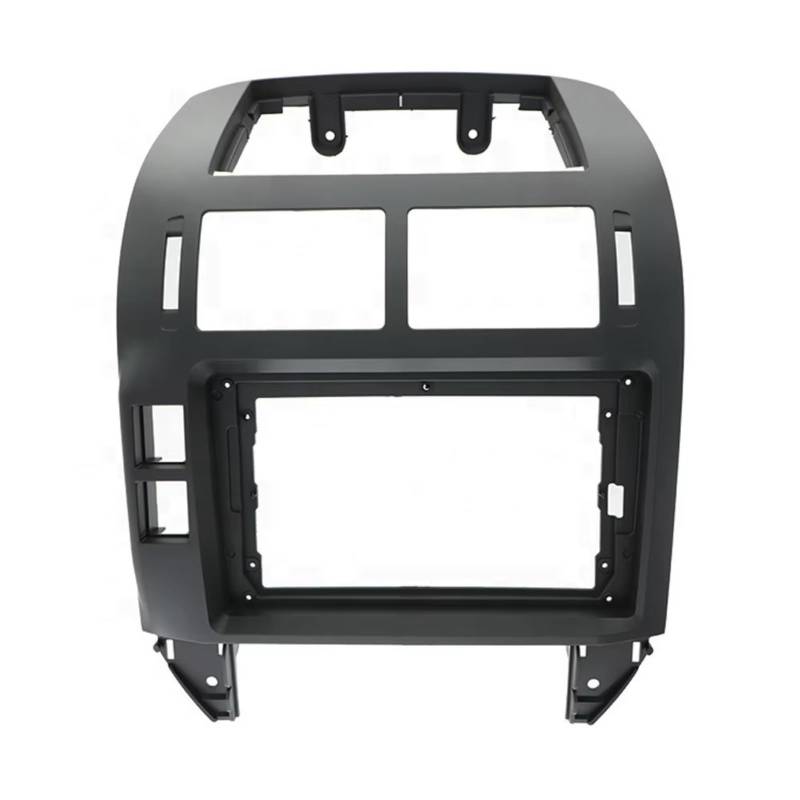 EDSXWUN Aufkleber Getriebeabdeckung Kompatibel Mit VW Für Polo 2004 2005 2006 2007 2008 2009 2010 2011 1 Stück Bildschirm Armaturenbrett Blende Rahmen Kit Adapter(Black-Frame) von EDSXWUN