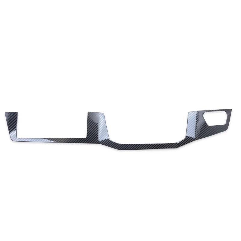 EDSXWUN Aufkleber Getriebeabdeckung Kompatibel Mit Vw Für Golf 8 Für MK8 2020 2021 2022 2023 1 Stück Innenraum-Armaturenbrett Instrumententafel Verkleidung Navigationsrahmen(Steel Carbon Fiber) von EDSXWUN