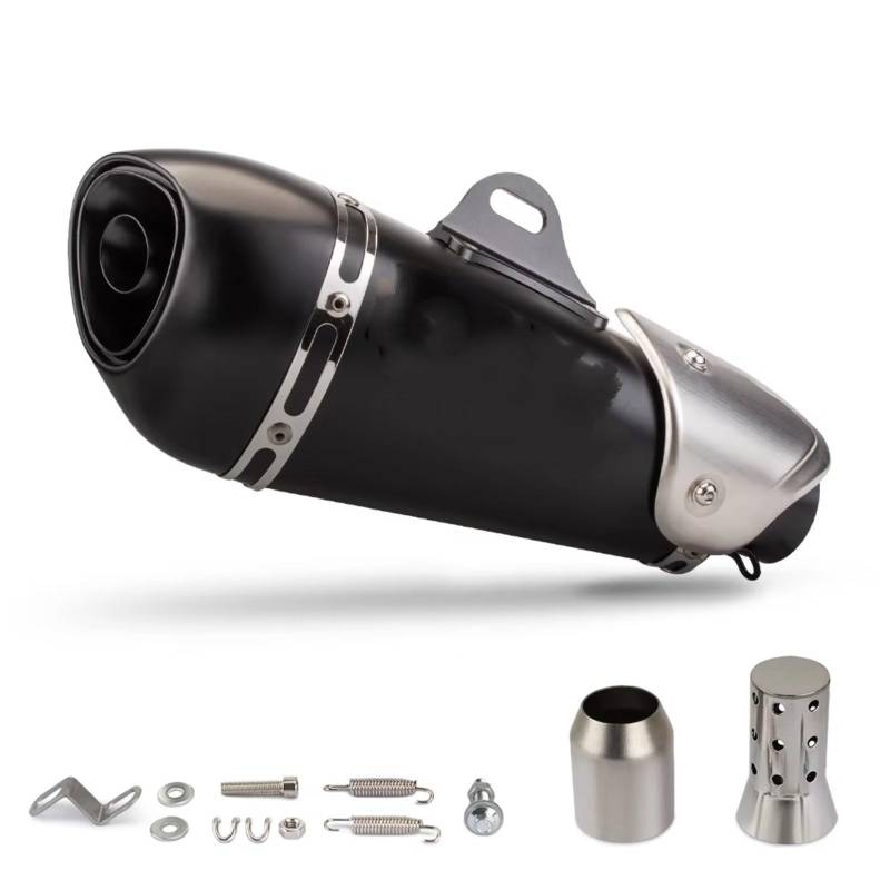 EDSXWUN Motorradauspuff Kompatibel Mit Suzuki Für GSX8R Universal-Motorradzubehör Motorrad-Auspuffrohr 51 Mm Motorrad-Schalldämpfer-Auspuffrohr(B) von EDSXWUN