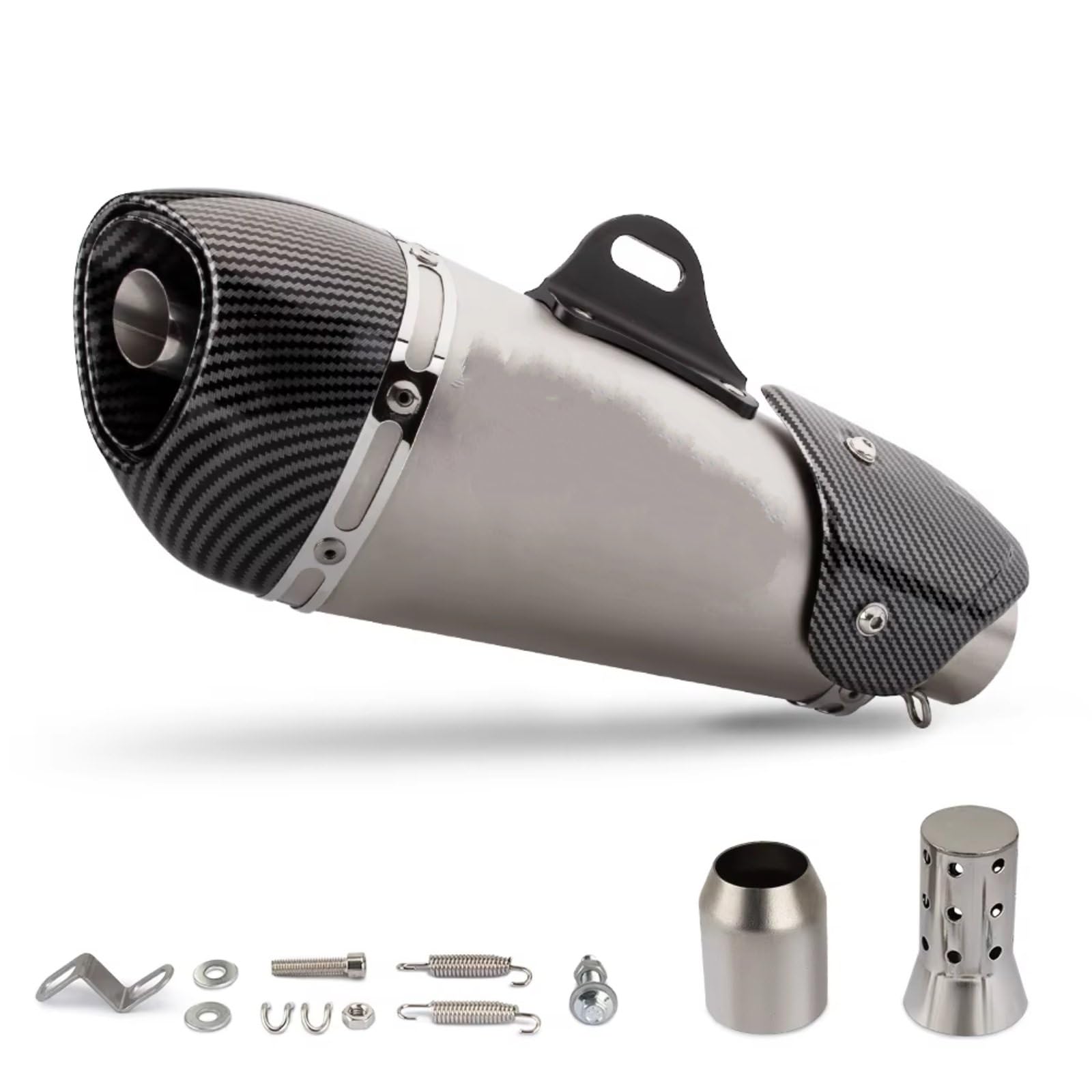 EDSXWUN Motorradauspuff Kompatibel Mit Suzuki Für GSX8R Universal-Motorradzubehör Motorrad-Auspuffrohr 51 Mm Motorrad-Schalldämpfer-Auspuffrohr(C) von EDSXWUN