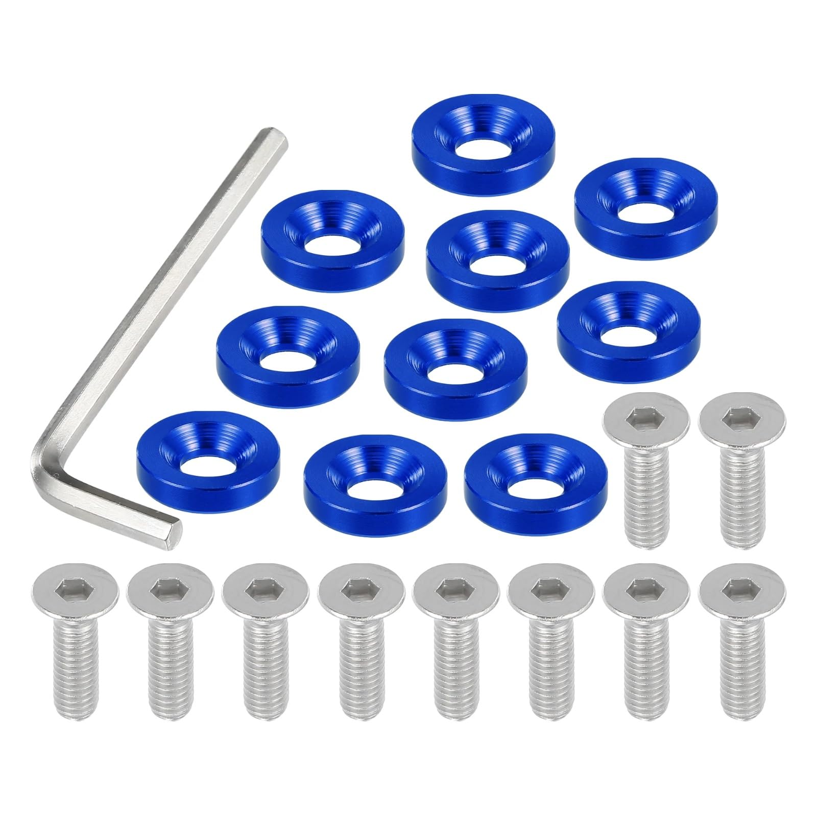 EDSXWUN Schraubensatz Motorrad 1 Set M6 Finishing Senkkopf Kotflügel Stoßstange Unterlegscheiben Dichtung Schraube Motor Bay Fastener Tool Kit Für Auto Motorrad Verkleidung Für Bolzen Zubehör(Blue) EDSXWUN Schraubensatz Motorrad 1 Set M6 Finishing Senkkopf Kotflügel Stoßstange Unterlegscheiben Dichtung Schraube Motor Bay Fastener Tool Kit Für Auto Motorrad Verkleidung Für Bolzen Zubehör(Blue) von EDSXWUN