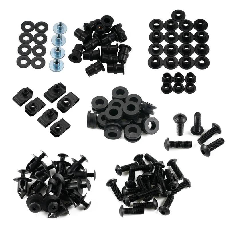 EDSXWUN Schraubensatz Motorrad Für CBR600RR 2005 2006 Karosserie Windschutzscheibe Schrauben Muttern Unterlegscheiben Motorrad Verkleidung Schrauben Kit Motorrad Batterie Terminal Schrauben von EDSXWUN