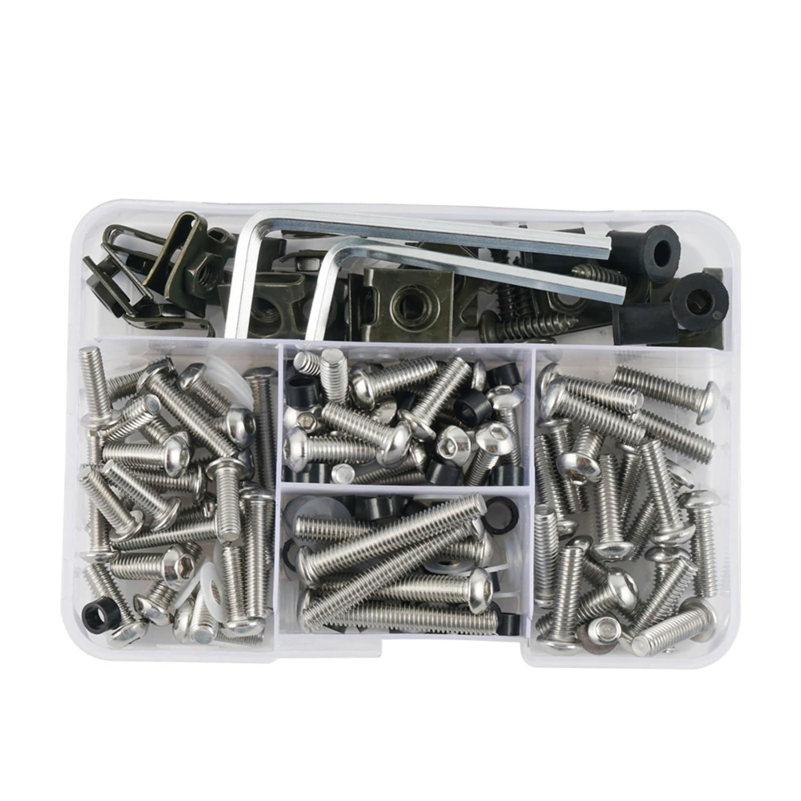 EDSXWUN Schraubensatz Motorrad Für CBR954RR Für CBR1000RR 177PCS Motorrad Verkleidung Schrauben Verschluss Clip Schraube Motorrad Batterie Terminal Schrauben(Multi-Colored) von EDSXWUN