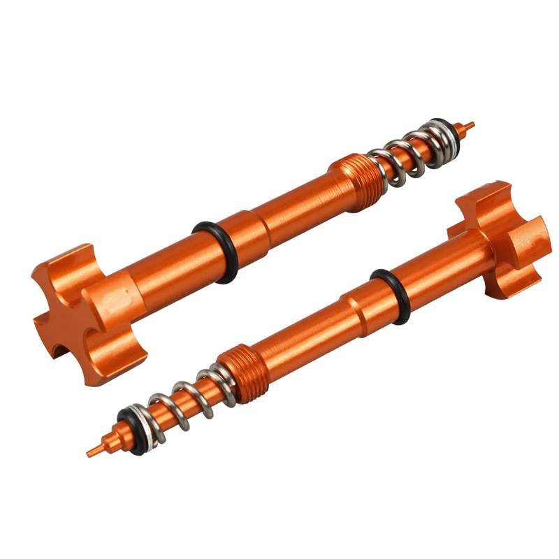 EDSXWUN Schraubensatz Motorrad Für CRF250R Für CRF250X 2004-2009 2PCS Mischung Vergaser Einstellschraube Motorrad Verkleidung Für Bolzen Sortiment Kit(Orange) von EDSXWUN