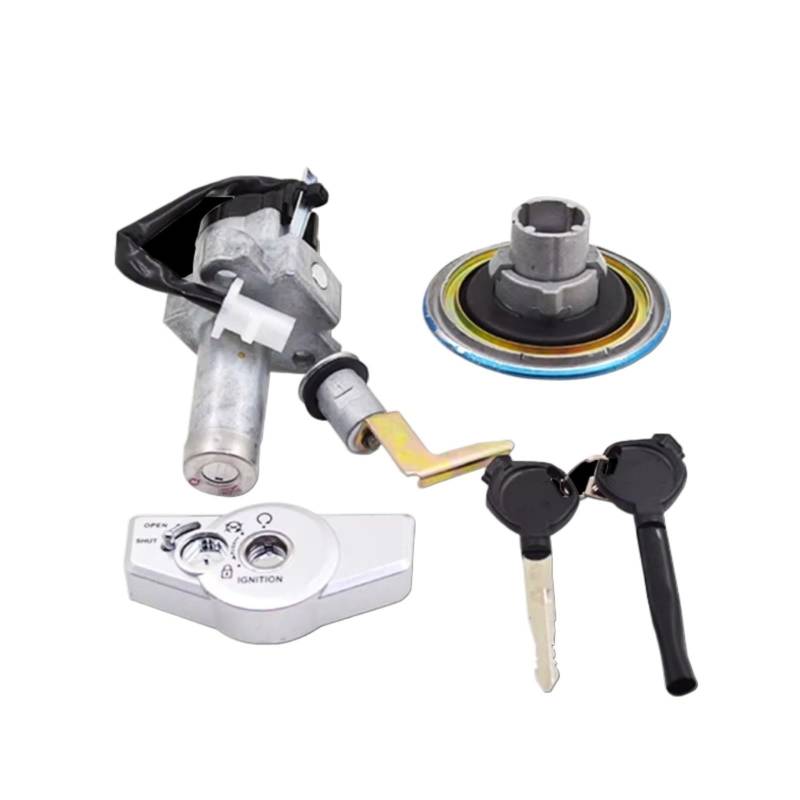 EDSXWUN Zündschloss Schalter Für CB125F Für GLR125 2015 2016 2017 2018 Motorrad Zündschloss Sperren Für Gas Tank Cap Abdeckung Für Sitz Schloss Set Motorrad Zubehör von EDSXWUN
