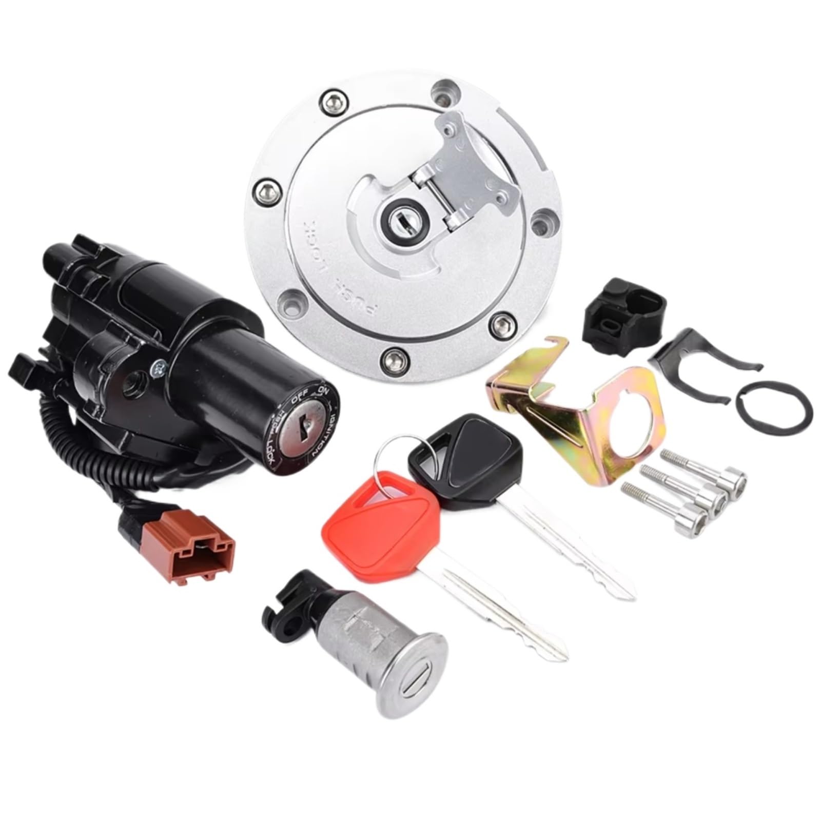 EDSXWUN Zündschloss Schalter Für CB600F Für Hornet 600 PC-41 2007 2008 2009 2010 2011 35010-MFG-D00 Zündschalter Für Tankdeckel Für Sitz Schloss Schlüssel Set EDSXWUN Zündschloss Schalter Für CB600F Für Hornet 600 PC-41 2007 2008 2009 2010 2011 35010-MFG-D00 Zündschalter Für Tankdeckel Für Sitz Schloss Schlüssel Set von EDSXWUN