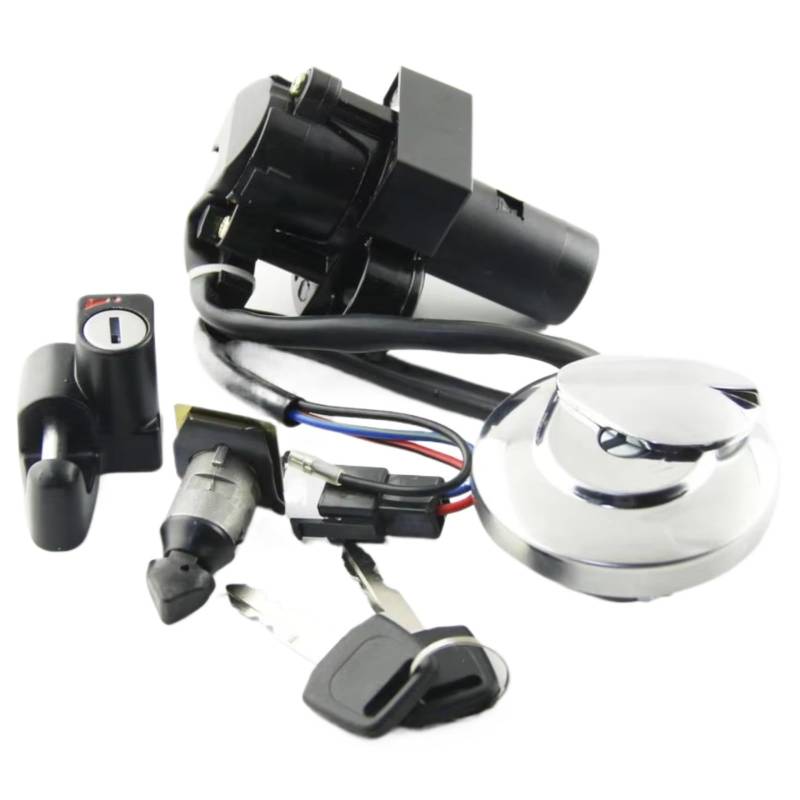 EDSXWUN Zündschloss Schalter Für CL400 1999 Motorrad Für Tankdeckel Zündschloss Für Sitz Schloss Mit Schlüssel Kit Motorrad Zubehör Motorrad Ersatzteile von EDSXWUN