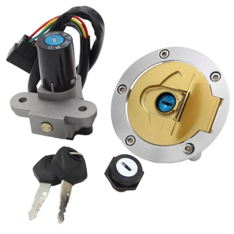 EDSXWUN Zündschloss Schalter Kompatibel Mit Ducati Für 916ST4 1994–2000 Für 916SP 1994–1996 Für 996SPS 1997–1998 Motorrad-Zündschlüssel-Sperrschalter-Set von EDSXWUN