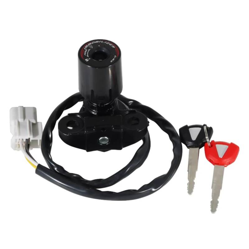 EDSXWUN Zündschloss Schalter Kompatibel Mit EX650 Für ER6F 2014 2015 2016 Motorrad Zündschloss Türschloss Schlüssel Kit Motorrad Zubehör von EDSXWUN