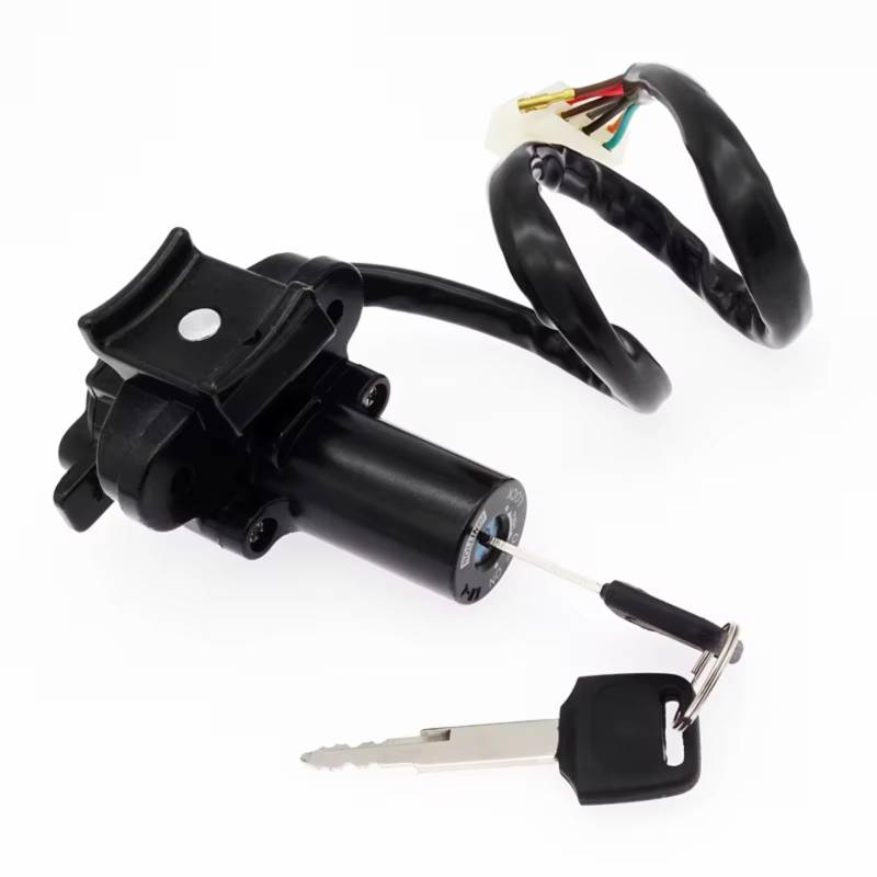 EDSXWUN Zündschloss Schalter Kompatibel Mit Für ZX6R 2000–2002 Für ZX9R 1994–2003 Für ZZR400 1993–2006 Motorrad-Zündschalter Für Gasschloss Mit 2 Schlüsseln von EDSXWUN
