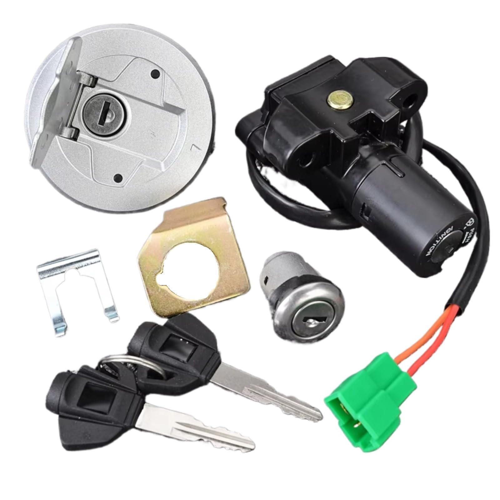 EDSXWUN Zündschloss Schalter Kompatibel Mit Suzuki Für GIXXER155 2017 Für GSX150F L7 2017 Für GSX150 DEA L7 2017 Für GSX150 DZA L7 2017 Zündschloss-Sperrschlüssel Tankdeckel EDSXWUN Zündschloss Schalter Kompatibel Mit Suzuki Für GIXXER155 2017 Für GSX150F L7 2017 Für GSX150 DEA L7 2017 Für GSX150 DZA L7 2017 Zündschloss-Sperrschlüssel Tankdeckel von EDSXWUN