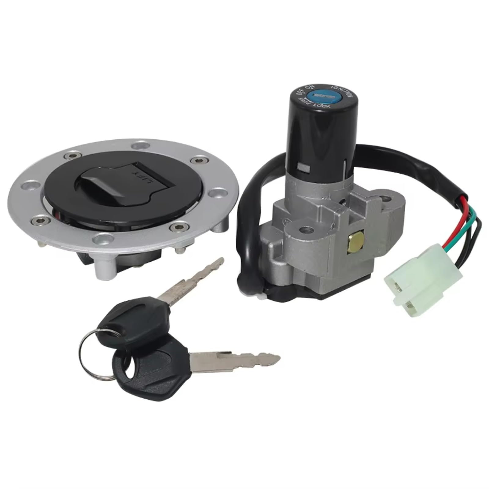 EDSXWUN Zündschloss Schalter Kompatibel Mit Suzuki Für GSF250 Für GSF400 Für RGV125 Für RF400 Motorrad-Tankdeckel-Abdeckungsschloss-Set Motorradzubehör EDSXWUN Zündschloss Schalter Kompatibel Mit Suzuki Für GSF250 Für GSF400 Für RGV125 Für RF400 Motorrad-Tankdeckel-Abdeckungsschloss-Set Motorradzubehör von EDSXWUN