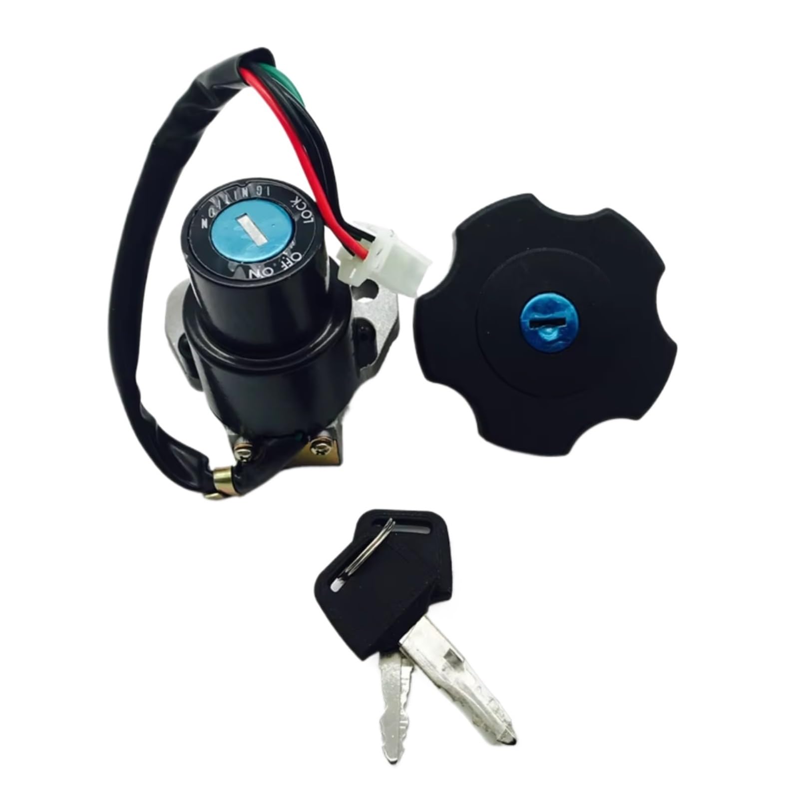 EDSXWUN Zündschloss Schalter Kompatibel Mit Yamaha Für DT200 Für DT200R 1991-1994 Für TW200 2003-2017 Motorrad-Zündschalter Tankdeckel-Schließschlüssel-Kit EDSXWUN Zündschloss Schalter Kompatibel Mit Yamaha Für DT200 Für DT200R 1991-1994 Für TW200 2003-2017 Motorrad-Zündschalter Tankdeckel-Schließschlüssel-Kit von EDSXWUN