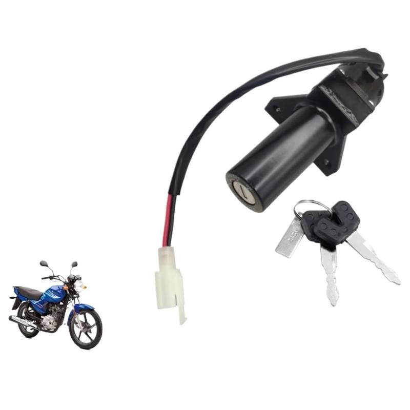 EDSXWUN Zündschloss Schalter Kompatibel Mit Yamaha Für Jianshe Für YBR125 Für JYM125 2006 2007 2009. Schalter Starter Motorrad Zündschlüssel Tankdeckel-Abdeckungsschloss(YBR125) von EDSXWUN