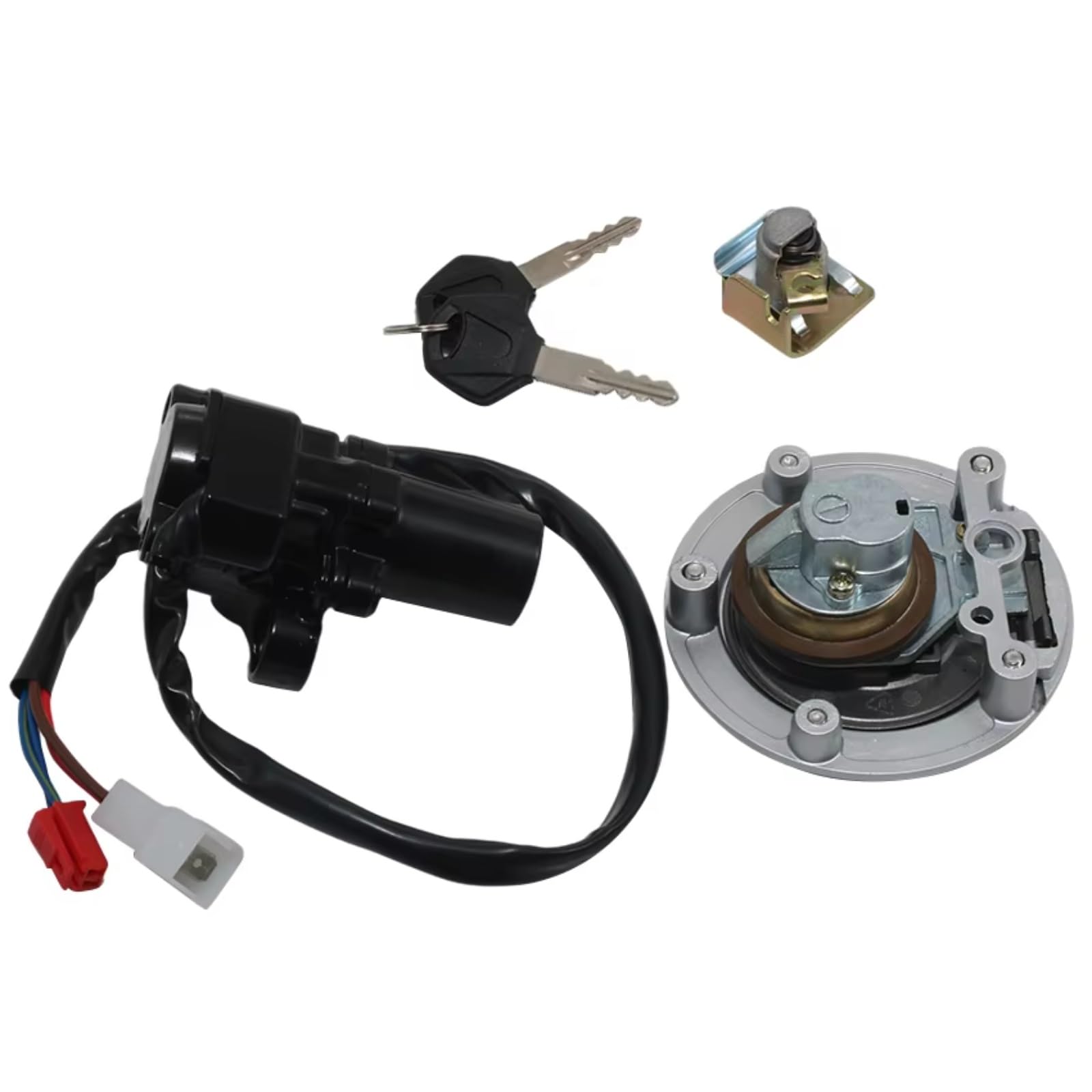 EDSXWUN Zündschloss Schalter Kompatibel Mit Yamaha Für MT-01 2005–2009 Für YZF Für R1 2004–2014 Für YZF Für R6 2006–2016 Motorrad-Tankdeckel-Abdeckungsschloss-Set EDSXWUN Zündschloss Schalter Kompatibel Mit Yamaha Für MT-01 2005–2009 Für YZF Für R1 2004–2014 Für YZF Für R6 2006–2016 Motorrad-Tankdeckel-Abdeckungsschloss-Set von EDSXWUN
