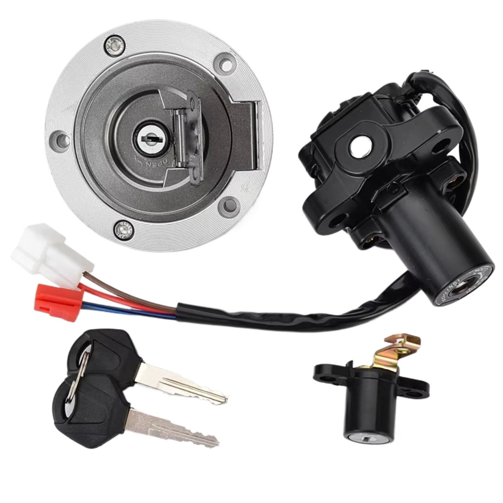 EDSXWUN Zündschloss Schalter Kompatibel Mit Yamaha Für XT660 Für XT660Z Für Tenere 2008-2013/2015 Für MT03 2006-2012 Motorrad-Zündschalter Für Sitzschloss EDSXWUN Zündschloss Schalter Kompatibel Mit Yamaha Für XT660 Für XT660Z Für Tenere 2008-2013/2015 Für MT03 2006-2012 Motorrad-Zündschalter Für Sitzschloss von EDSXWUN