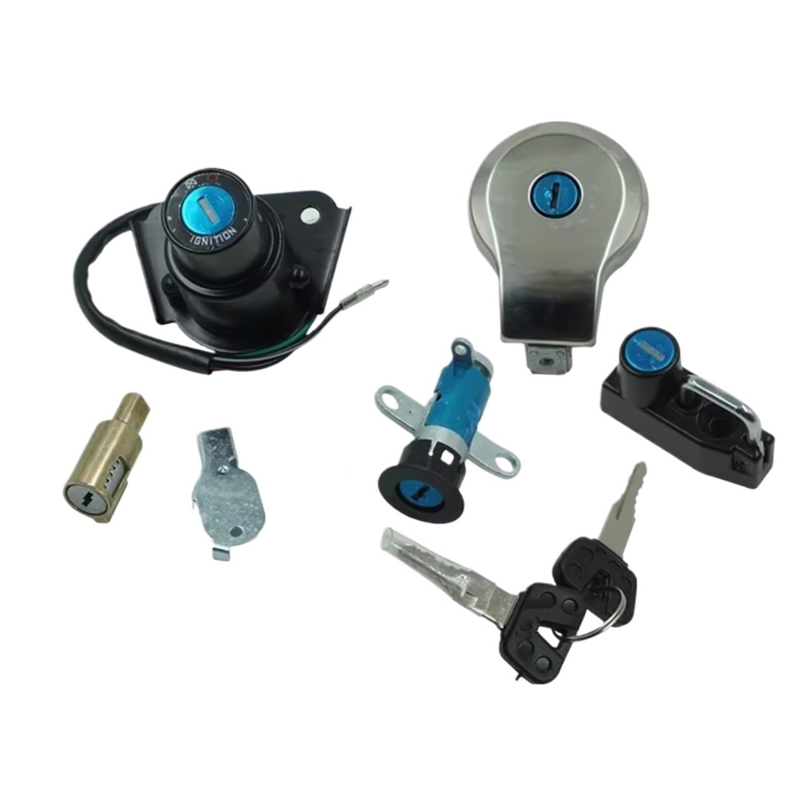 EDSXWUN Zündschloss Schalter Kompatibel Mit Yamaha Für XV250 2UJ 3DM 1988–2011 Für XV125 4RF 1990–2011 Motorrad-Zündschlossschloss Für Tankdeckel-Abdeckungsschlüssel-Set EDSXWUN Zündschloss Schalter Kompatibel Mit Yamaha Für XV250 2UJ 3DM 1988–2011 Für XV125 4RF 1990–2011 Motorrad-Zündschlossschloss Für Tankdeckel-Abdeckungsschlüssel-Set von EDSXWUN