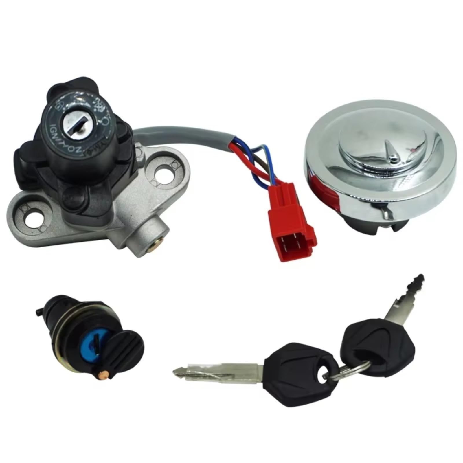 EDSXWUN Zündschloss Schalter Kompatibel Mit Yamaha Für XVS1100A Für V-Star 2000–2011 Für XVS1100 Für V-Star Für Silverado 2003–2011 Für Tankdeckel-Zündschalter Für Sitzschloss EDSXWUN Zündschloss Schalter Kompatibel Mit Yamaha Für XVS1100A Für V-Star 2000–2011 Für XVS1100 Für V-Star Für Silverado 2003–2011 Für Tankdeckel-Zündschalter Für Sitzschloss von EDSXWUN