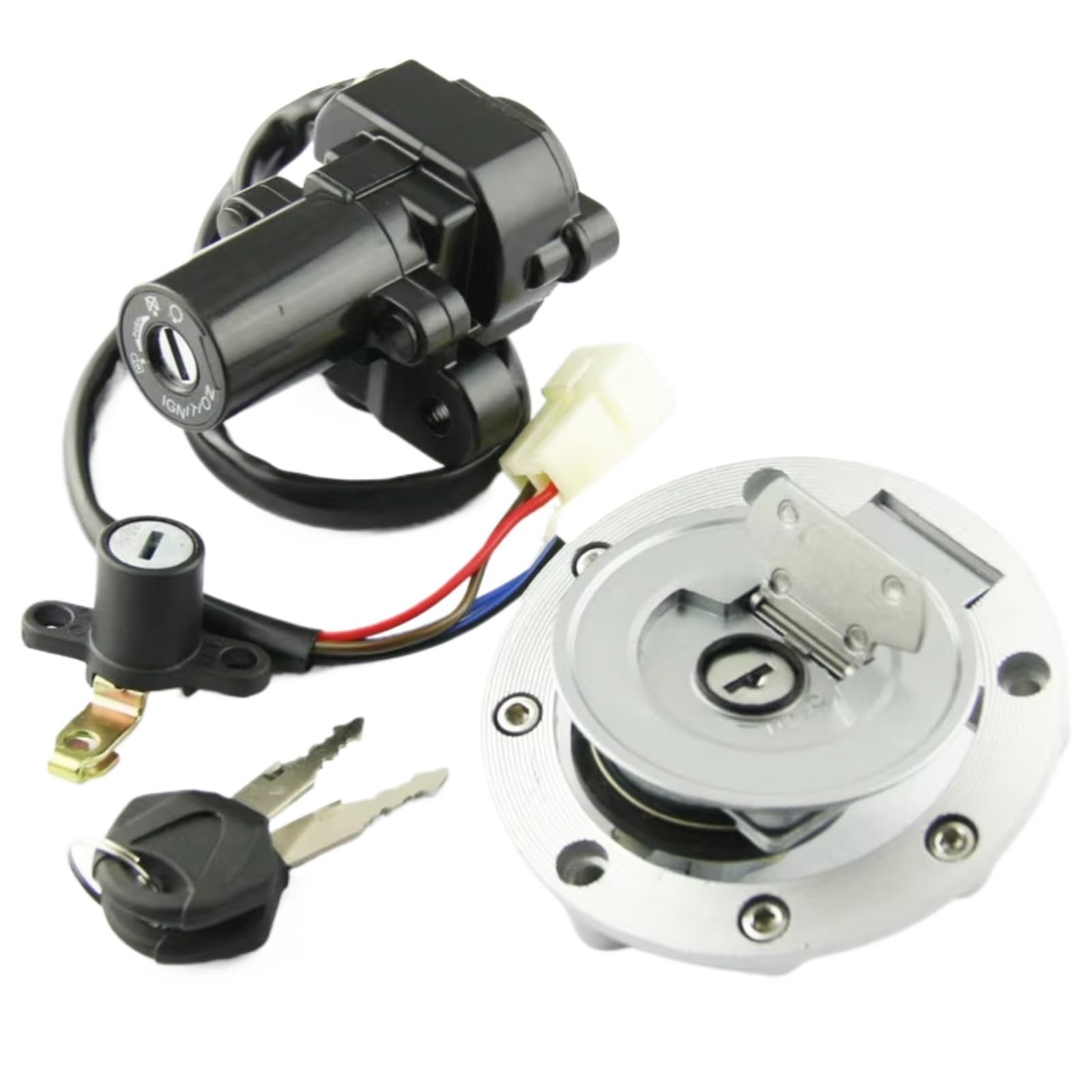 EDSXWUN Zündschloss Schalter Kompatibel Mit Yamaha Für XVS1300CT Für V-Star Tourer 2007–2017 Für XVS1300BG Für V-Star Für Deluxe 2013–2017 Zündschlüssel-Sperrschalter-Set Motorrad EDSXWUN Zündschloss Schalter Kompatibel Mit Yamaha Für XVS1300CT Für V-Star Tourer 2007–2017 Für XVS1300BG Für V-Star Für Deluxe 2013–2017 Zündschlüssel-Sperrschalter-Set Motorrad von EDSXWUN