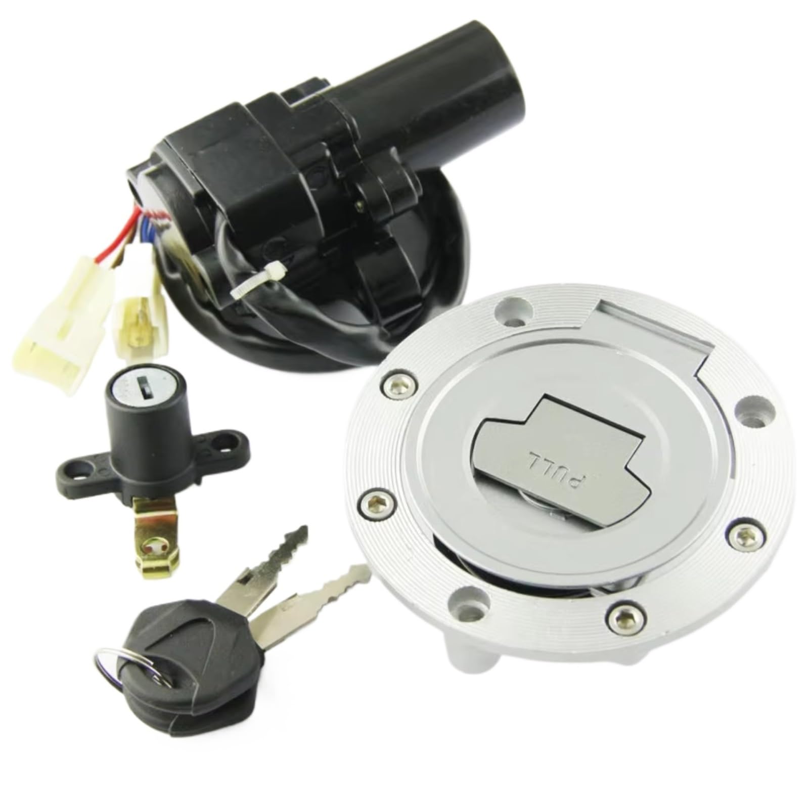 EDSXWUN Zündschloss Schalter Kompatibel Mit Yamaha Für XVS1300CU Stryker 2011 2012 2013 2014 2015 2016 2017 Zündschlüssel-Sperrschalter-Set Motorradschlüssel-Set EDSXWUN Zündschloss Schalter Kompatibel Mit Yamaha Für XVS1300CU Stryker 2011 2012 2013 2014 2015 2016 2017 Zündschlüssel-Sperrschalter-Set Motorradschlüssel-Set von EDSXWUN