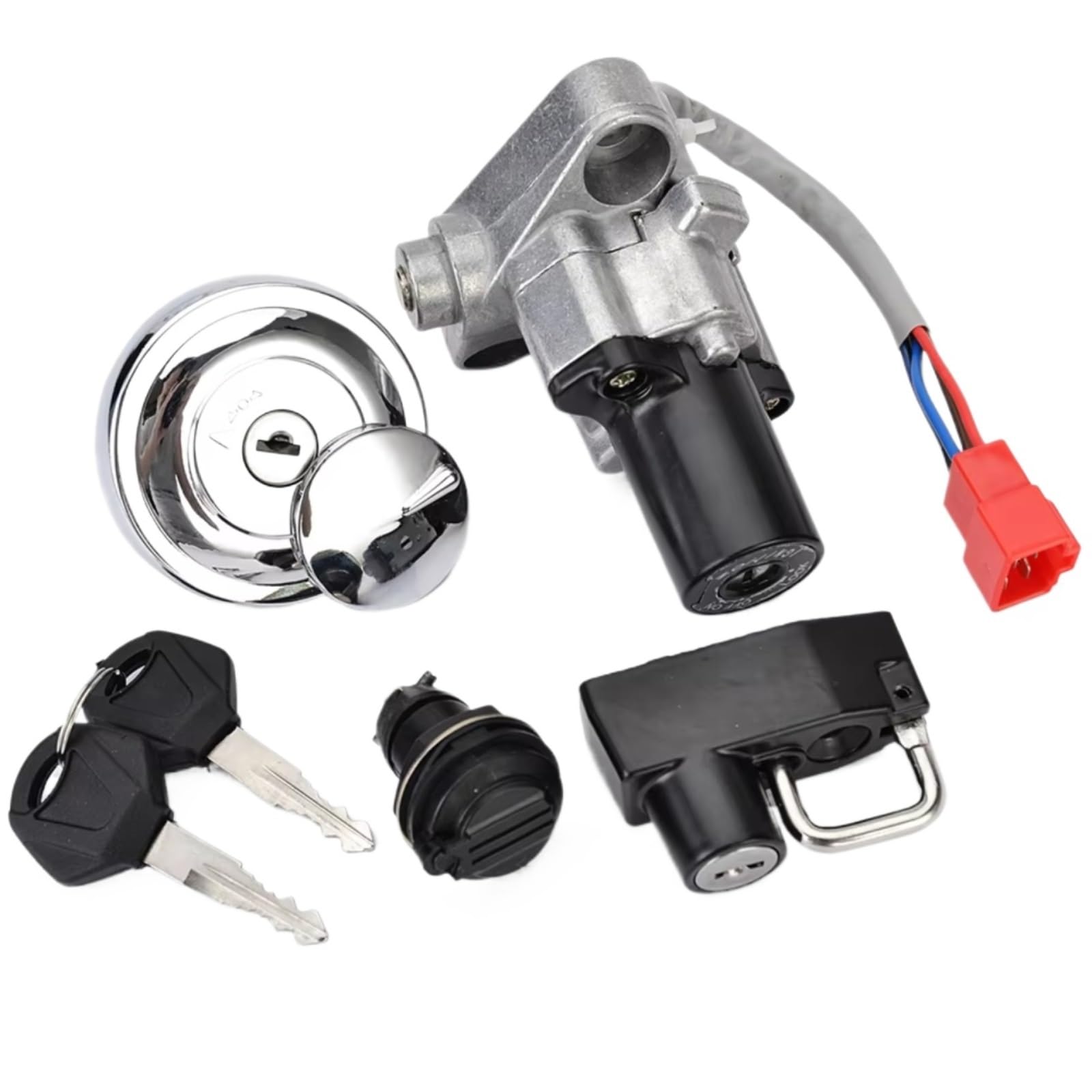 EDSXWUN Zündschloss Schalter Kompatibel Mit Yamaha Für XVS400 Drag Star 1996–2008 Für XVS400C Drag Star 1998–1999/2001–2008 Zündschalter Für Tankdeckel Für Sitzschloss-Schlüsselsatz EDSXWUN Zündschloss Schalter Kompatibel Mit Yamaha Für XVS400 Drag Star 1996–2008 Für XVS400C Drag Star 1998–1999/2001–2008 Zündschalter Für Tankdeckel Für Sitzschloss-Schlüsselsatz von EDSXWUN