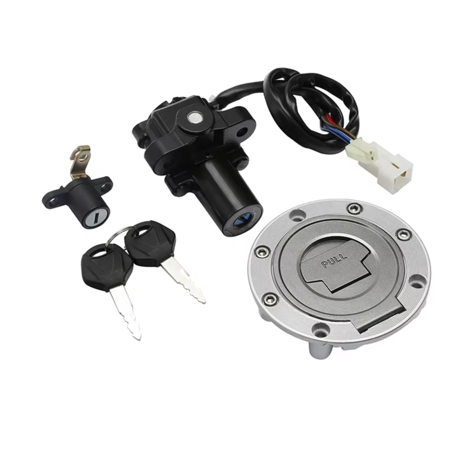 EDSXWUN Zündschloss Schalter Kompatibel Mit Yamaha Für YZF Für 6 2003–2005 Für YZF Für R1 2002–2003 Für MT03 2006–2012 Motorrad Für Gas-Zündschalterschlüssel Für Sitzschloss EDSXWUN Zündschloss Schalter Kompatibel Mit Yamaha Für YZF Für 6 2003–2005 Für YZF Für R1 2002–2003 Für MT03 2006–2012 Motorrad Für Gas-Zündschalterschlüssel Für Sitzschloss von EDSXWUN
