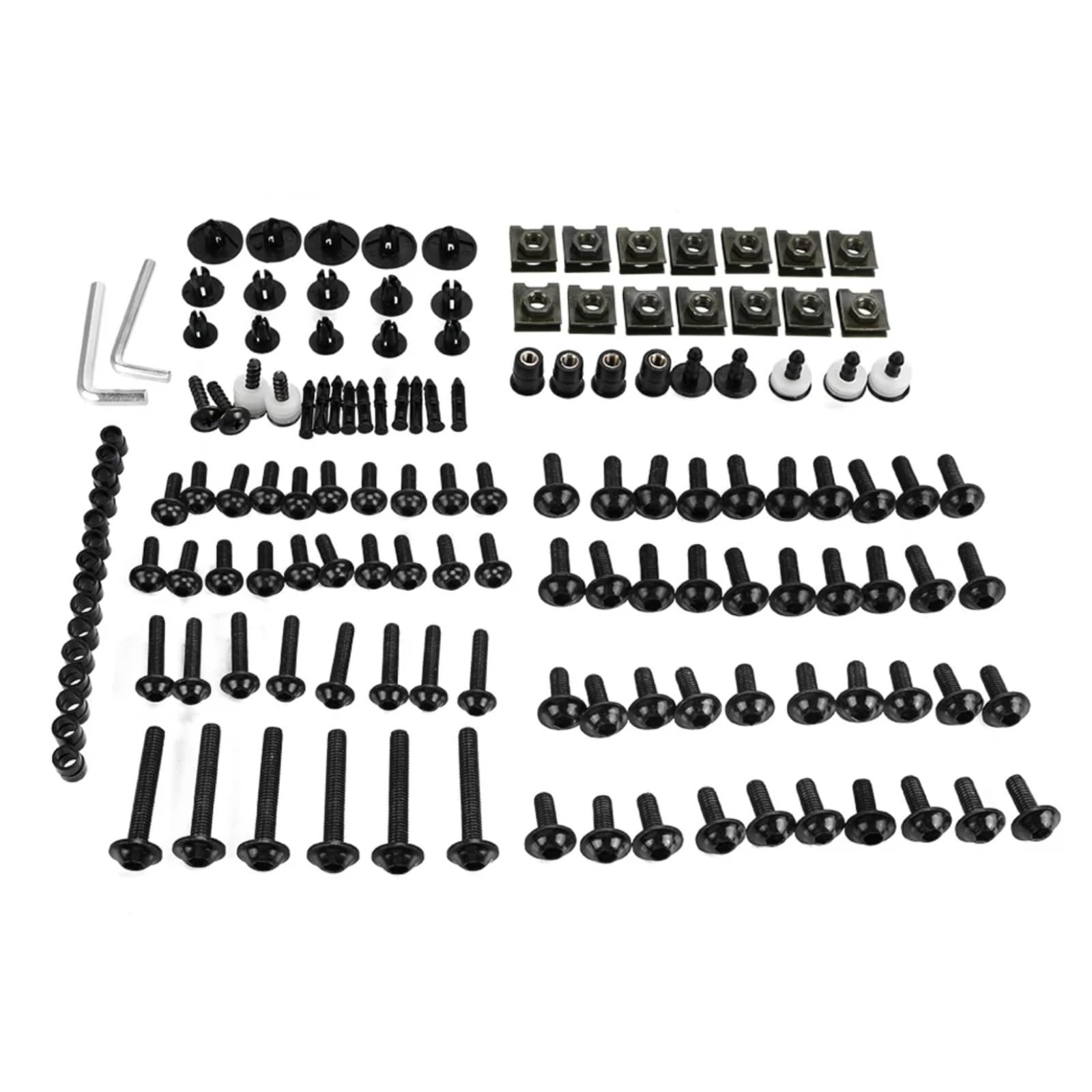 Schraubensatz Motorrad Kompatibel Mit Ducati Für Panigale 1199 1199S M6 M5 Verkleidungsschrauben-Set Karosserie-Befestigungselemente Schrauben Mutter Motorrad-Batterie-Anschlussschrauben(Black) von EDSXWUN