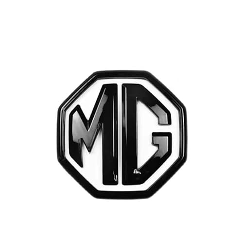 Auto Emblem für MG Marvel R 2021 2022 2023, ABS Abzeichen Hauben Dekoration Zeichen Autoaufkleber Logo Styling Dekorationsaufkleber Zubehör,Black-M von EEASSA