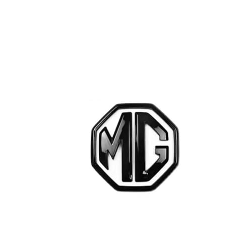 Auto Emblem für MG Marvel R 2021 2022 2023, ABS Abzeichen Hauben Dekoration Zeichen Autoaufkleber Logo Styling Dekorationsaufkleber Zubehör,Black-S von EEASSA