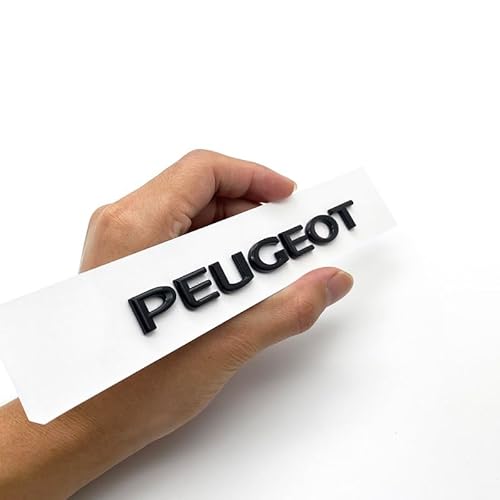 Auto Emblem für Peugeot RCZ 2010-2015, ABS Abzeichen Hauben Dekoration Zeichen Autoaufkleber Logo Styling Dekorationsaufkleber Zubehör,Black-M von EEASSA
