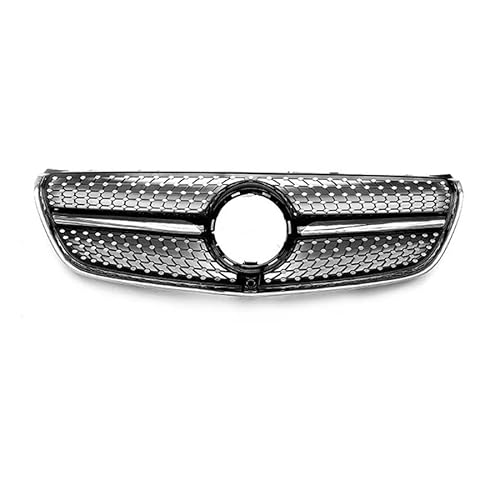 Auto-Frontgrill Für Merc&edes für Benz V-Klasse W447 V260 V250 2015-2019 2020-2023 Frontstoßstange Racing Grill Tuning Zubehör Frontgrill(Black 2015-2019) von EEASSA