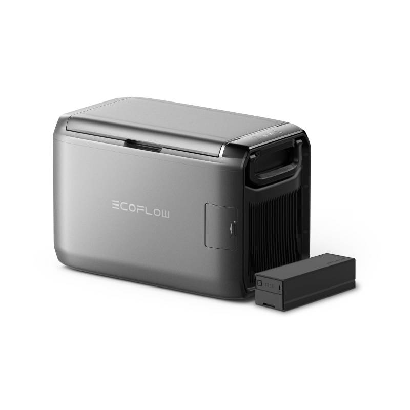 ECOFLOW Glacier Classic Tragbare Kühlbox 45L mit 298 Wh Zusatzakku, Zweizonen-Autokühlbox, 39 Stunden netzunabhängige Kühlung, Stromversorgung über Netz/Solar/Auto, für Camping, Roadtrips, Angeln von EF ECOFLOW