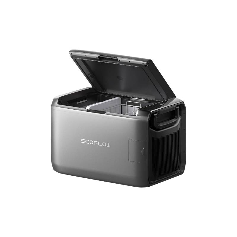 ECOFLOW Glacier Classic Tragbare Kühlbox 55L mit Zwei Zonen, 39 Stunden netzunabhängige Kühlung, Stromversorgung über Netz/Solar/Auto für Camping, Lange Autofahrten, Angeln, Outdoor von EF ECOFLOW
