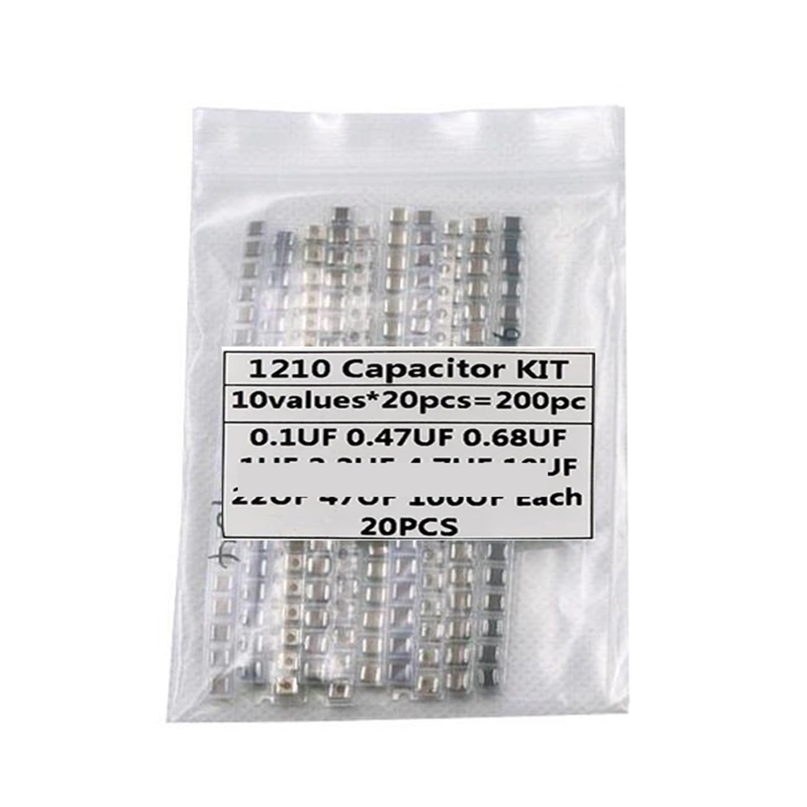 1210 SMD Capacitor assorted KIT,10values*20PCS=200PCS 100nF~100uF Samples Kit electronic DIY kit EFDSVUHE 1210 SMD Capacitor assorted KIT,10values*20PCS=200PCS 100nF~100uF Samples Kit electronic DIY kit EFDSVUHE von EFDSVUHE