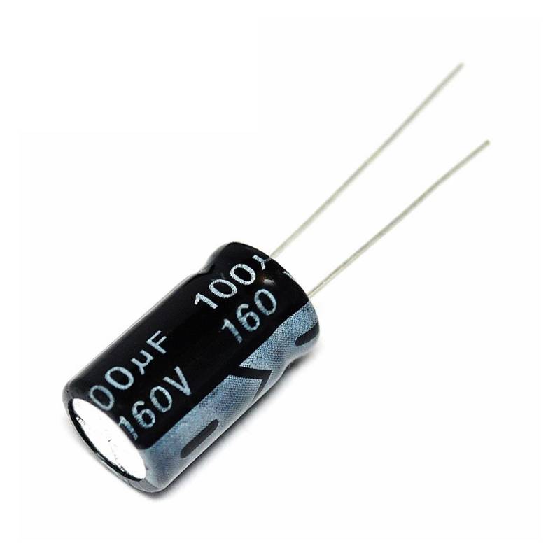 5 pcs Aluminum electrolytic capacitor 100 uF 160 V 13 * 20 mm frekuensi tinggi Radial Electrolytic kapasitor EFDSVUHE von EFDSVUHE