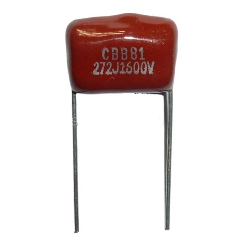 50pcs CBB capacitor 272 1600V 272J 1.6KV 2700pF 2.7nF P15 CBB81 Metallized Polypropylene Film Capacitor EFDSVUHE von EFDSVUHE