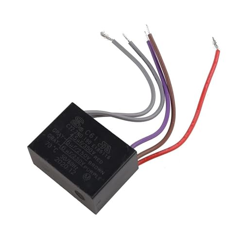 CBB61 Ceiling Fan Capacitor 4.5uf+6uf+6uf 5 Wire 250V 5 Speed Starting Capacitor EFDSVUHE von EFDSVUHE