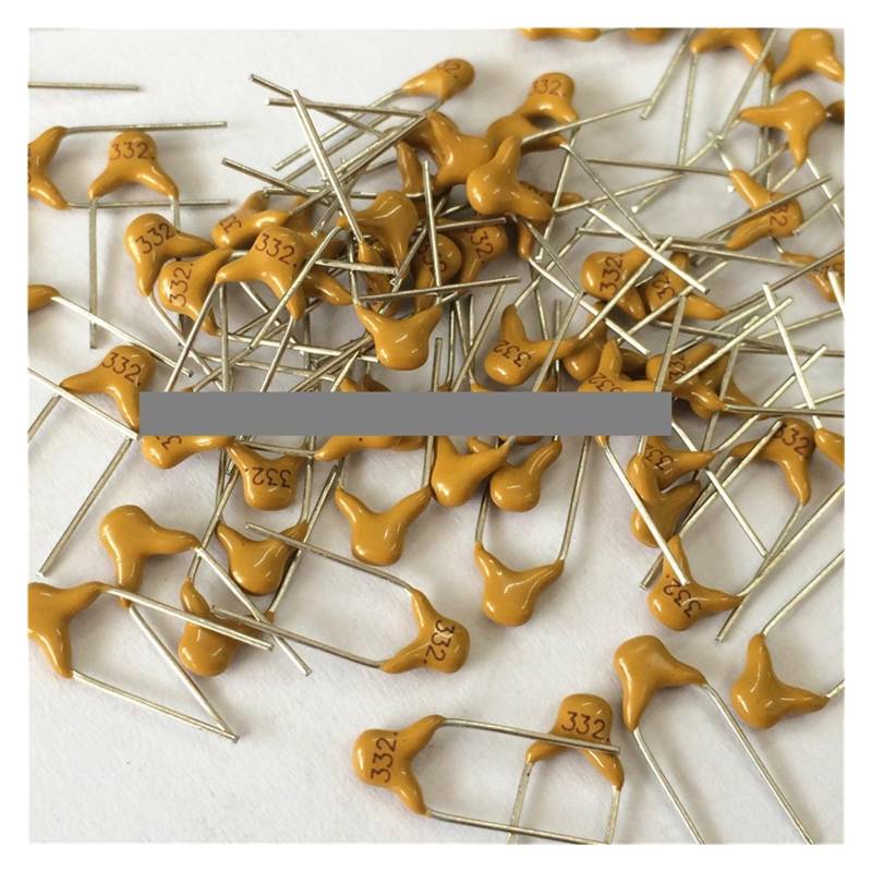 EFDSVUHE 100pcs/lot Multilayer Ceramic Capacitor 332 50V 3.3nF 332M P=5.08mm von EFDSVUHE