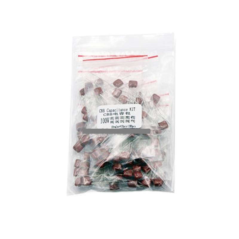 EFDSVUHE KIT 100PC=10value*10PCS Metallized Polyester Film Capacitors CBB Assortment Kit 100V 10nF 470nF von EFDSVUHE