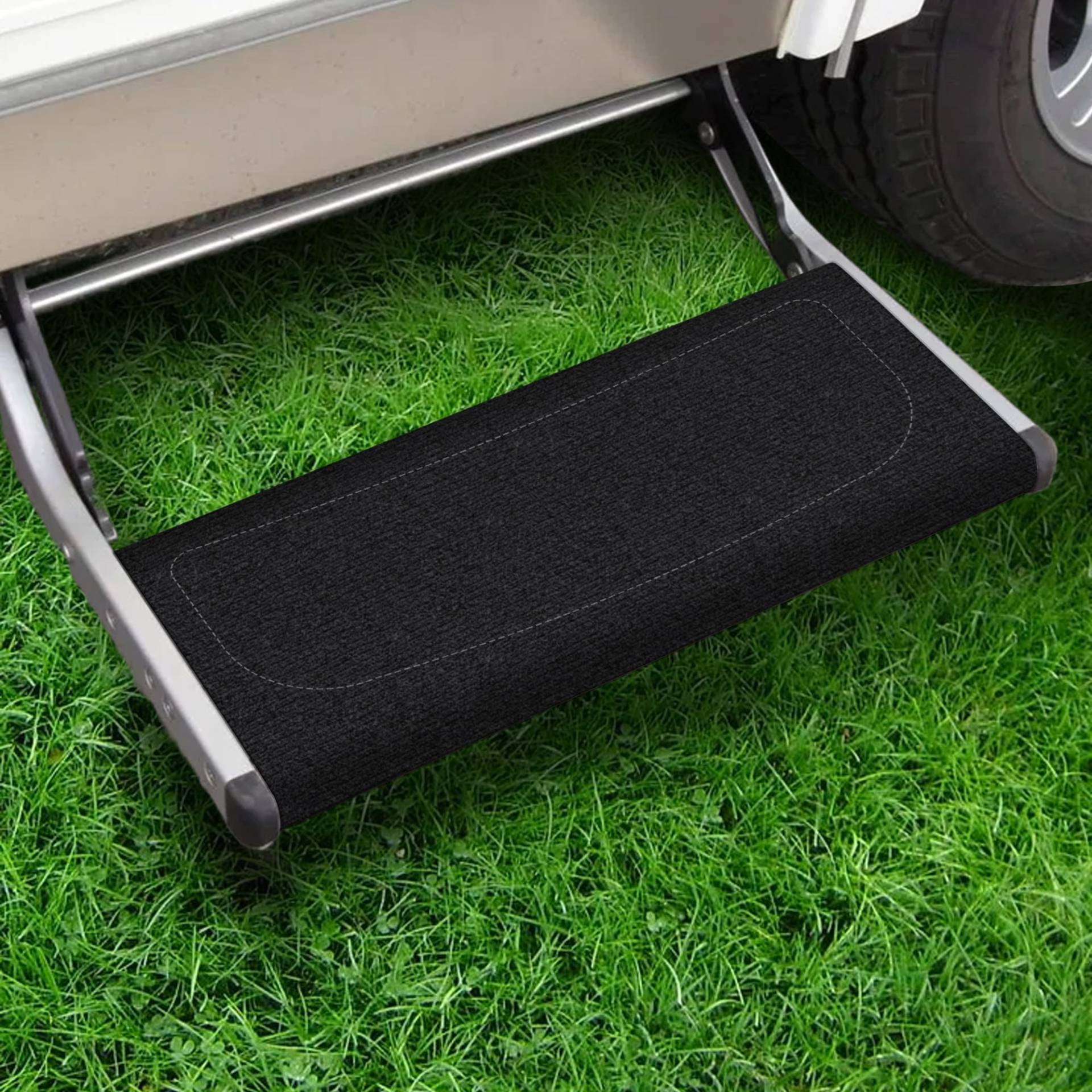 EFEALL Wohnmobil Trittstufen Fußmatte, Schnallenverschluss Verstellbare Teppich Trittstufe Wohnmobil, rutschfeste Wohnmobil Fußmatten für Trittstufe, für 7-10'' Tiefe Wohnmobil Trittstufen, Schwarz EFEALL Wohnmobil Trittstufen Fußmatte, Schnallenverschluss Verstellbare Teppich Trittstufe Wohnmobil, rutschfeste Wohnmobil Fußmatten für Trittstufe, für 7-10'' Tiefe Wohnmobil Trittstufen, Schwarz von EFEALL