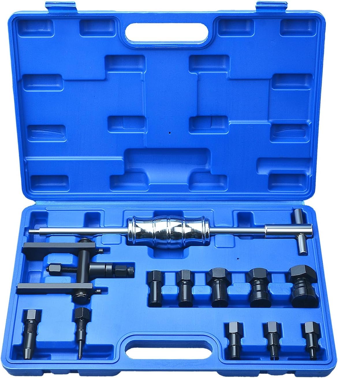 EFWEIMF 12 TLG Innenabzieher Lager Innenlager Abzieher Werkzeug Puller Lagerabzieher Satz mit Gleithammer erweiterbaren Spannzangen für Auto und Motorrad 8-32mm EFWEIMF 12 TLG Innenabzieher Lager Innenlager Abzieher Werkzeug Puller Lagerabzieher Satz mit Gleithammer erweiterbaren Spannzangen für Auto und Motorrad 8-32mm von EFWEIMF