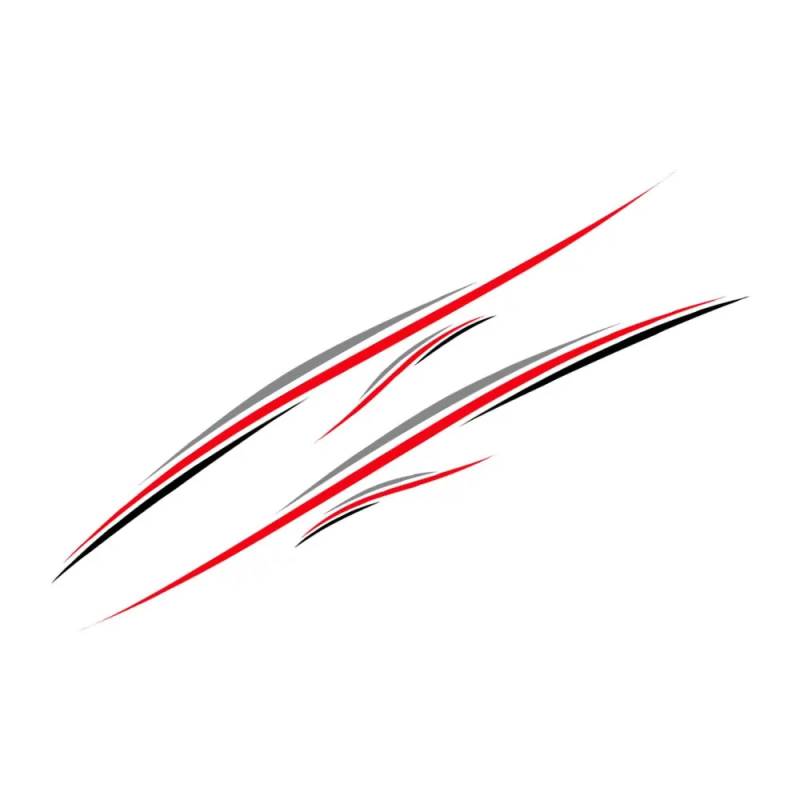 4Pcs Auto Aufkleber, für Mazda Bongo Friendee Auto Tuning Zubehör Sport Seiten Streifen Stil Camper Van Grafik Dekor Aufkleber Weiß schwarz grau von EGDSIHAE