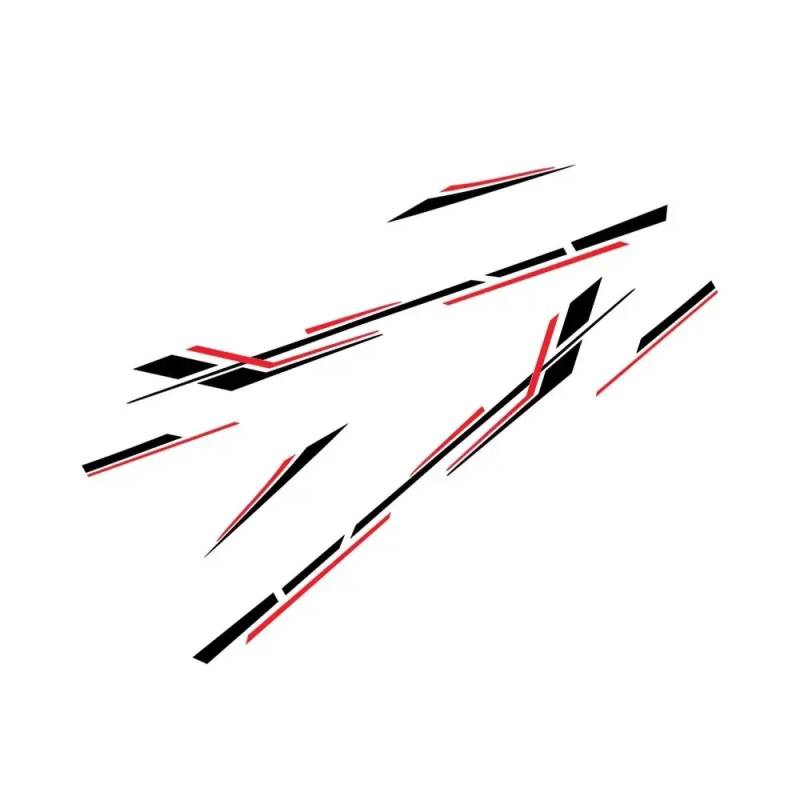 6Pcs Wohnmobil RV Stripes Off Raod Vinyl Aufkleber, für Camper Van Horsebox Caravan Auto Tuning Zubehör Grafik Auto Aufkleber WeißGold von EGDSIHAE