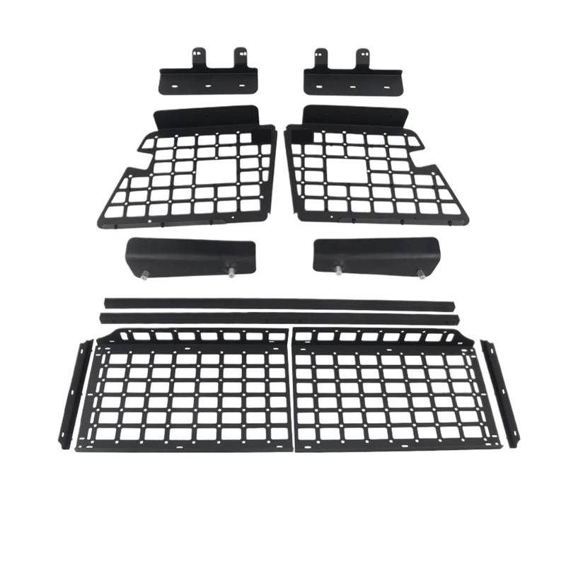 Lanliuhui Store Kompatibel mit Pajero V80 V93 V95 V97 V98 2007–2021 Seitenfensterhalterung, Modifikation, Ablagefach, hinterer Kofferraum(Whole Kit) von EGDSIHAE