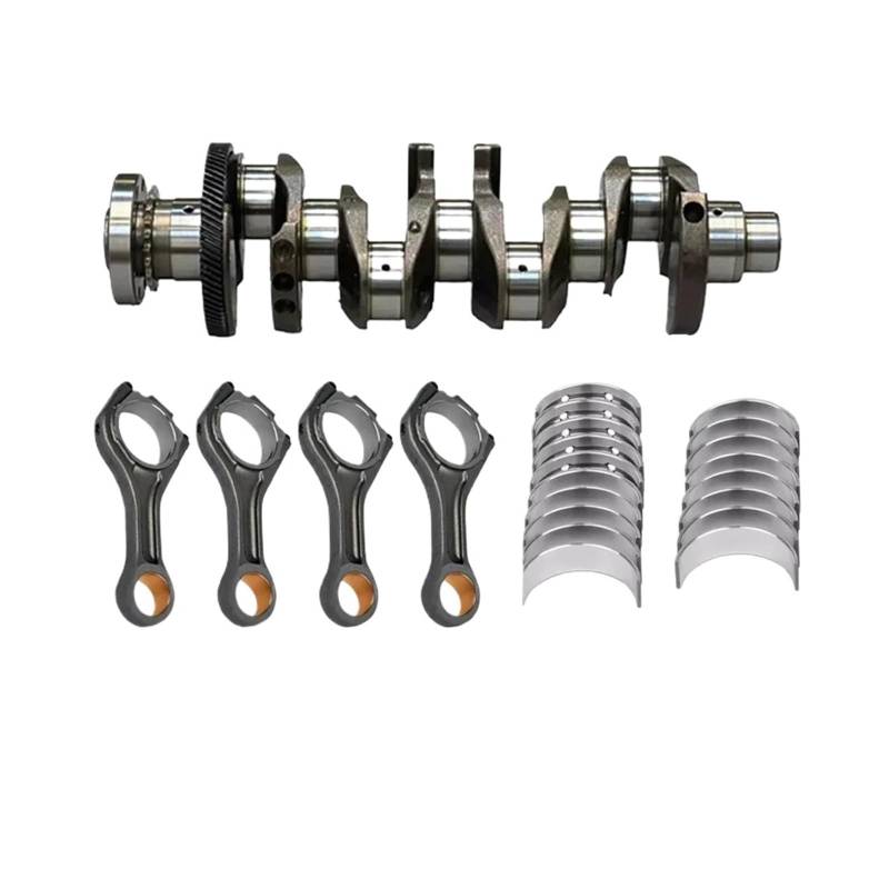 Lanliuhui Store Motorteile Kurbelwellen-Haupt- und Pleuellager- und Pleuelstangensatz Passend for 2.0L L4 Diesel Kompatibel mit JAGUAR 204DTD 204DTA 15-22(204DTD Lower Power) von EGDSIHAE