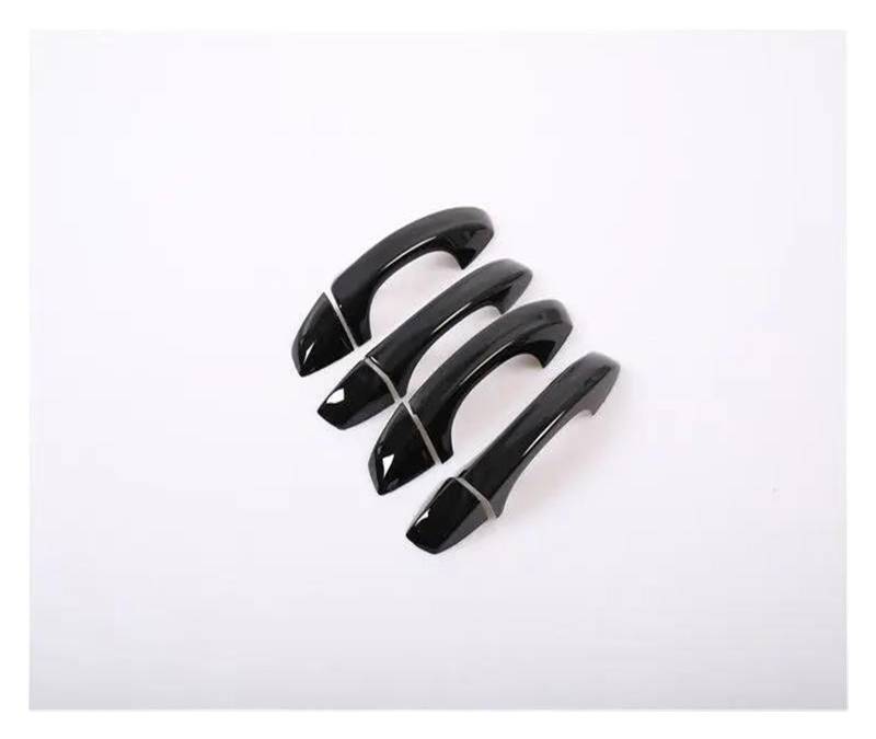 Autotürgriff Für Skoda Für Superb 2009 2010 2011 2012 2013 Autotürgriff Schutzabdeckung Dekorationszubehör Äußerer Türgriff(Schwarzer 0-Knopf) von EGGKNMLZVZ