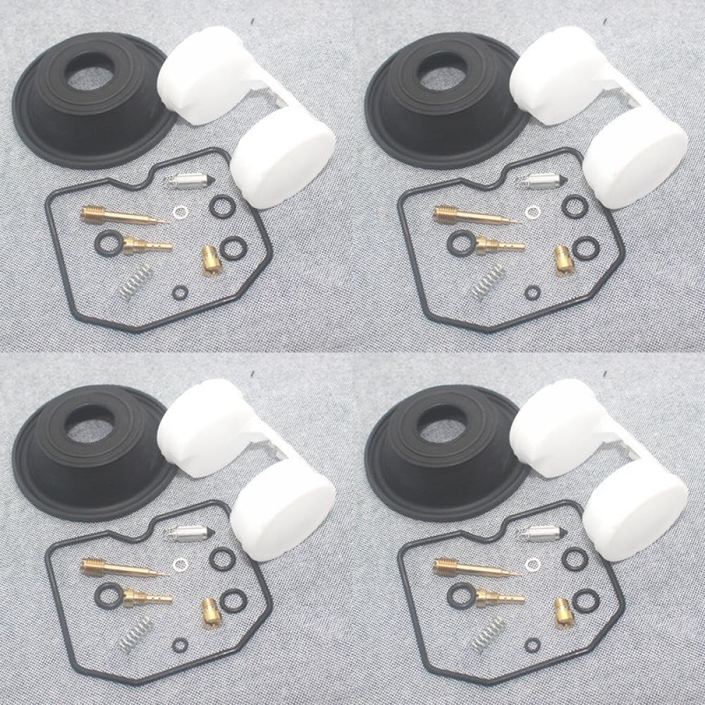 Motorrad-Vergaser-Reparatursatz, kompatibel mit ZR750 ZR-7 ZR-7S ZR 750 2000–2003, Kraftstoffsystem, Kolben, Membran, Ölbecher, Schwimmer Motorrad-Vergaser-Reparatursatz, kompatibel mit ZR750 ZR-7 ZR-7S ZR 750 2000–2003, Kraftstoffsystem, Kolben, Membran, Ölbecher, Schwimmer von EGRMZ
