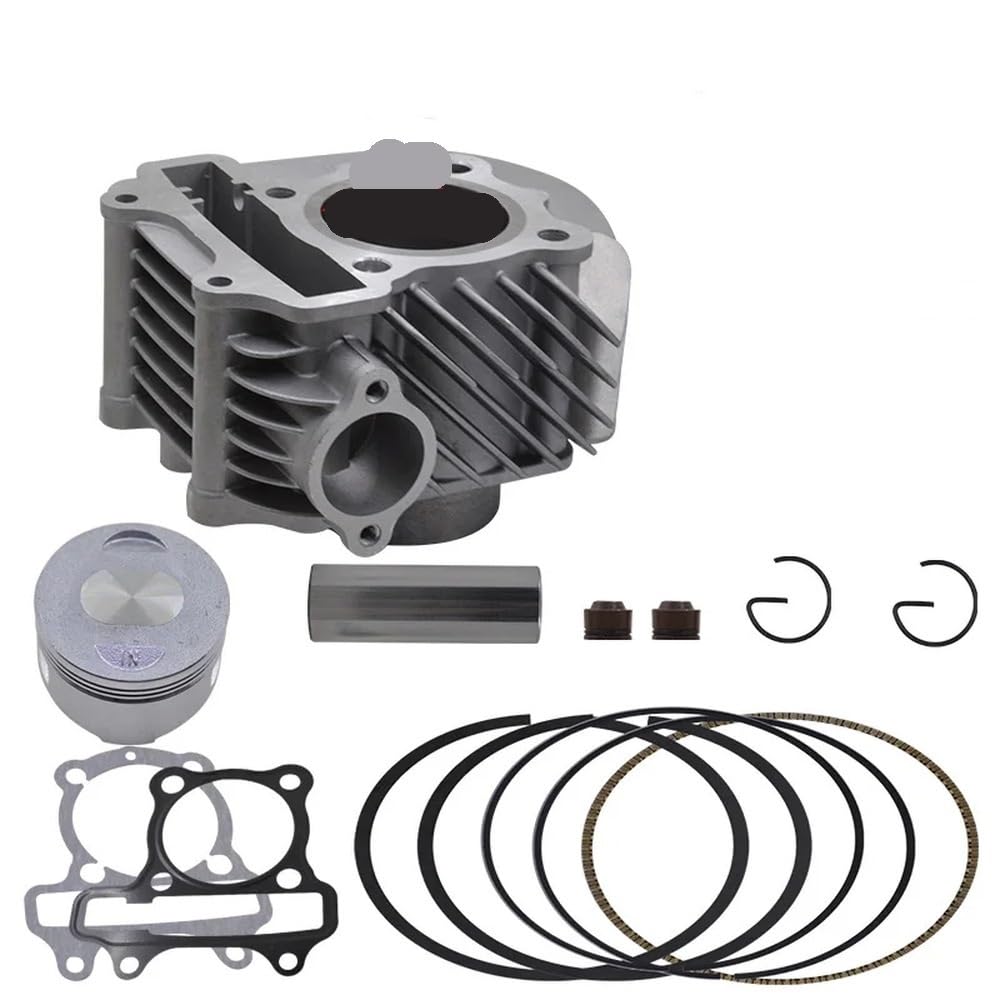 Motorrad-Zylindersatz, kompatibel mit Super GY6 WY175T-3 WY149 161QMK, 61 mm Bohrung, Kompatibel mit 170 cc, 150 cc, 125 cc Modelle, spezielle Montagelöcher(150CC 57.4MM BORE) von EGRMZ